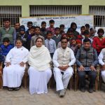 Group Photo with Students of Tiruhut Blind School,Muzaffarpur,Bihar on 10/05/2015.