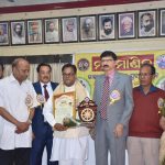 BK Suryamani Receiving the "Mani Manika Award" on 2019.