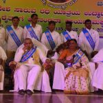 BK Mrutunjaya with BK Sister along with Guests in Group Photo at Karnataka Divyang Seva.