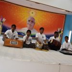 Performing Inspirational Song Program at BK Centre by the boys of the Blind School,Anand.