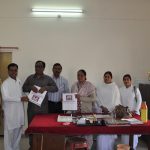 Presenting Braille Books to the Blind School Library,Bhopal.