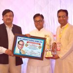 Receiving the Dr.B.R. Ambedkar National Award 2018.