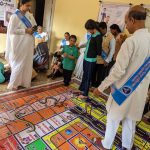 BK Atul conducting Ludo Games with Students.