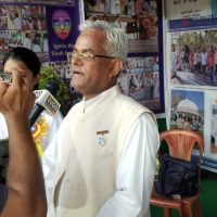 Bk Suryamani (National coordinator ,Divyang Seva Dept) from Mt Abu representing Divyang Stall at KIIT Campus ,Bhubaneswar