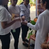 BK Sister Meeta playing value based game with the Girls at KIIT,Bhubaneswar.